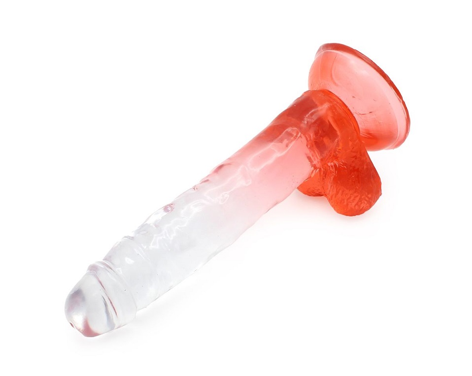 This special transparent dildo has an amazing color mix and ... Kiotos - Slick Realistic Dildo 05 - Red photo-7