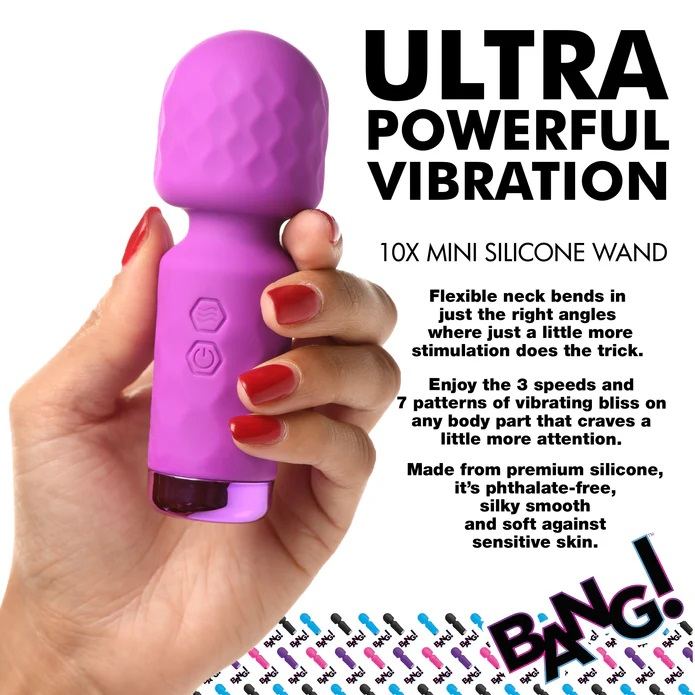 This is for the discreet hedonists. For those always ready f... Bang! - 10X Mini Wand - Purple photo-4