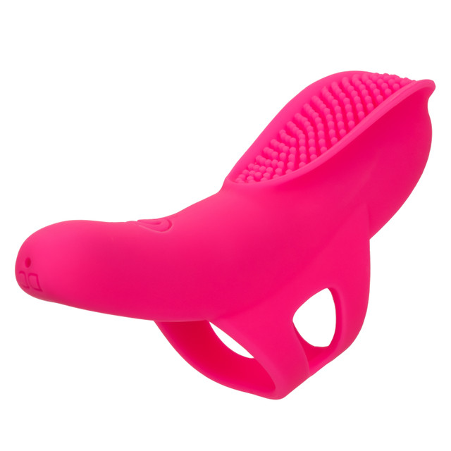 Indulge in a world of enhanced pleasure with the Neon Vibes ... CEN - Neon Nubby Finger Vibrator - Pink photo-5