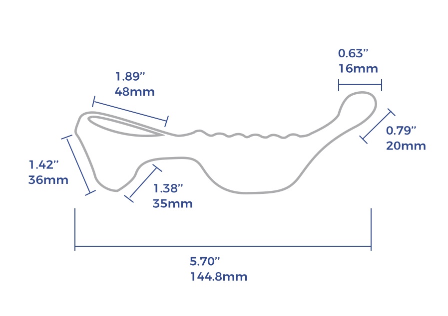Arosum Underquaker provides 3 angles for different body stru... Arosum - Underquaker Vibro Ring w Tickler - Blue photo-7