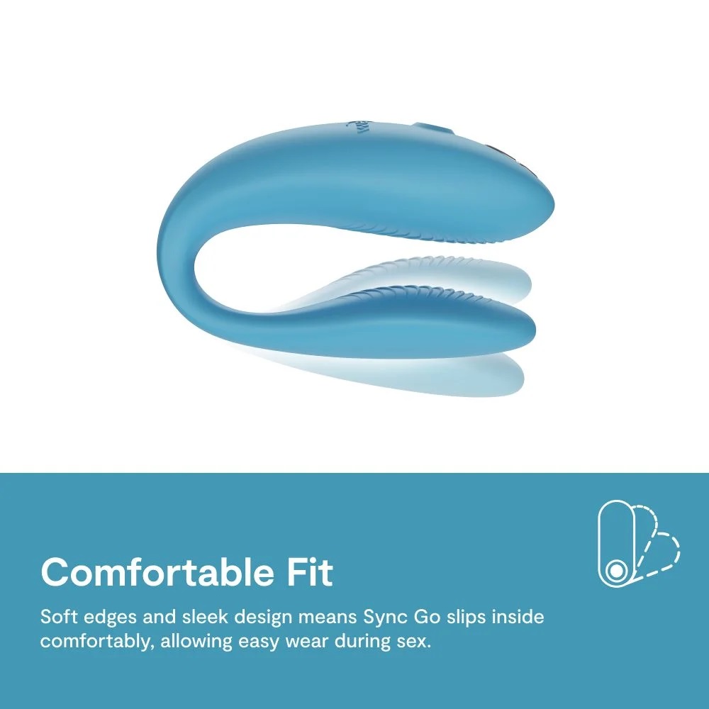 Sync Go is made for couples on the move – its sleek travel c... We-Vibe - Sync Go - Turquoise photo-4