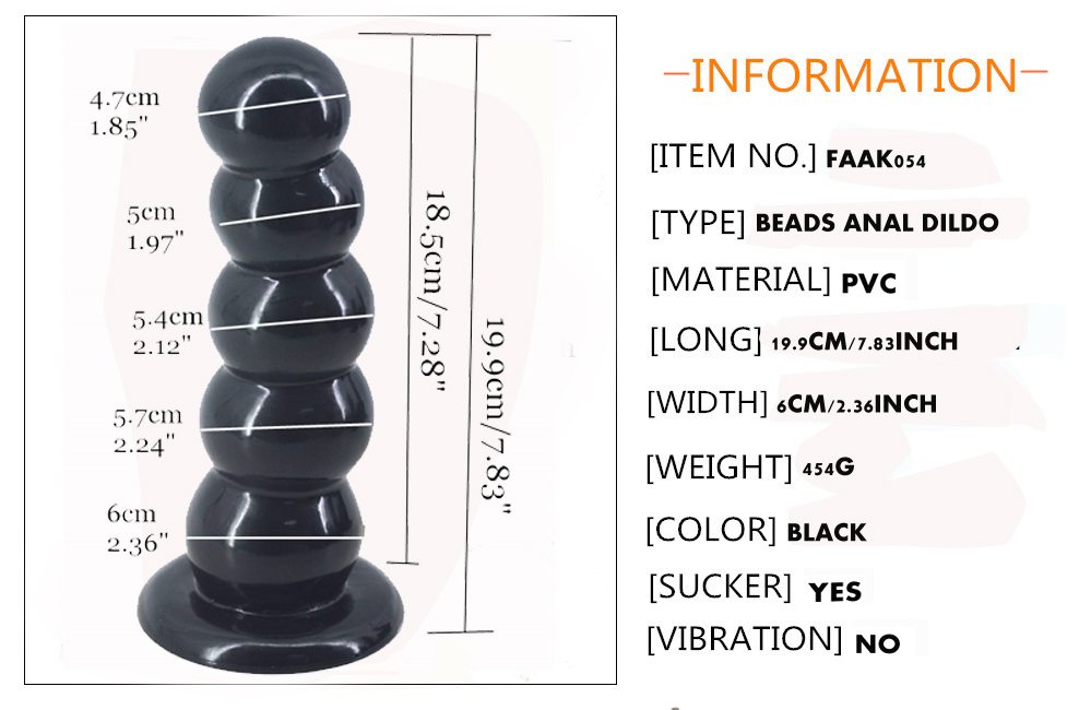 Flexible beads anal plug with suction cup
Material: PVC
Si... FAAK - Beads Anal Plug - Purple photo-8