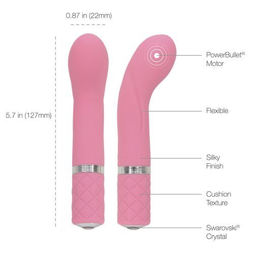  Pillow Talk - Racy G點震動器 - 粉紅色 照片