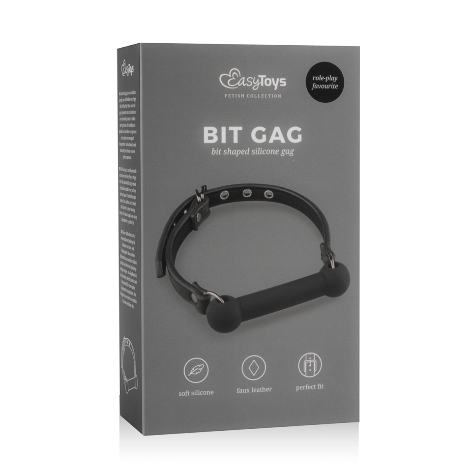 The EasyToys Silicone Bit Gag is suitable for any BDSM sessi... Easytoys - Bit Gag - Black photo-6
