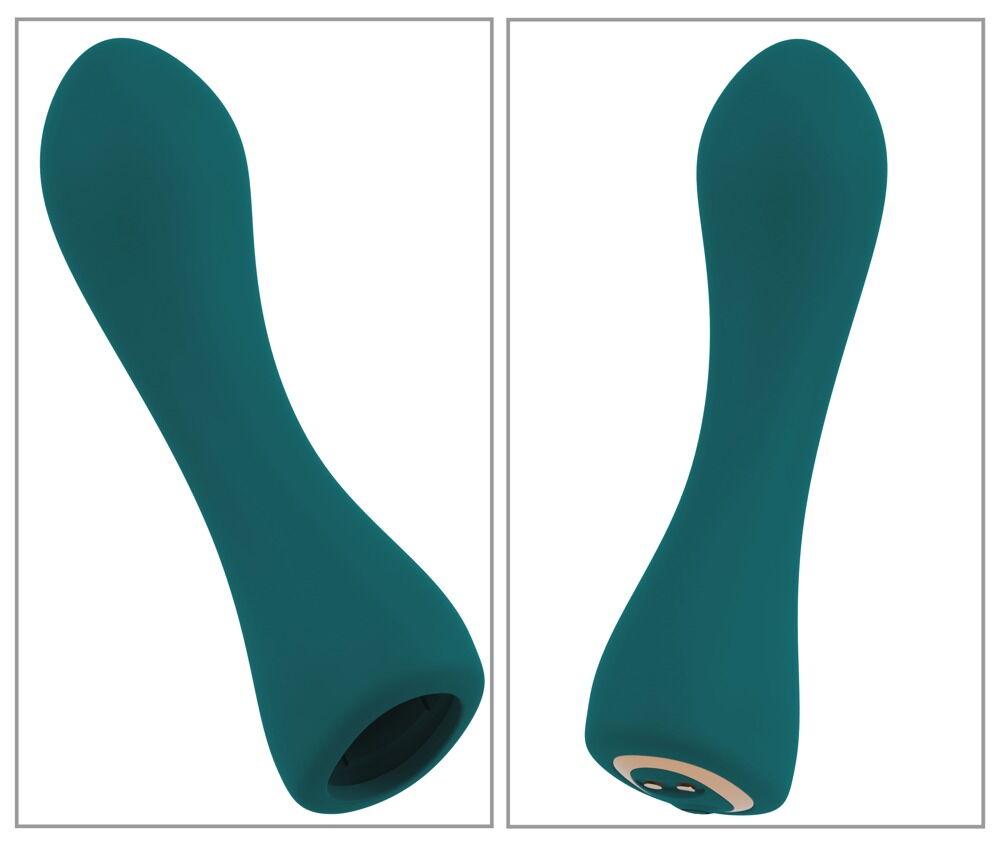 5-piece toy set RC Mini Vibrator with 4 Attachments from Cou... Couples Choice - Mini Vibrator w 4 Attachments - Green photo-6