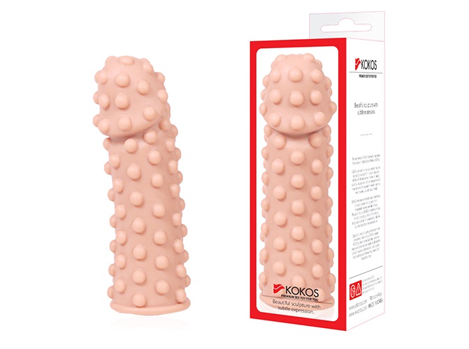 Realistic sensitivity added to the imagination of KOKOS! Sol... Kokos - Extreme Dotted Cock Sleeve S - Flesh photo-7