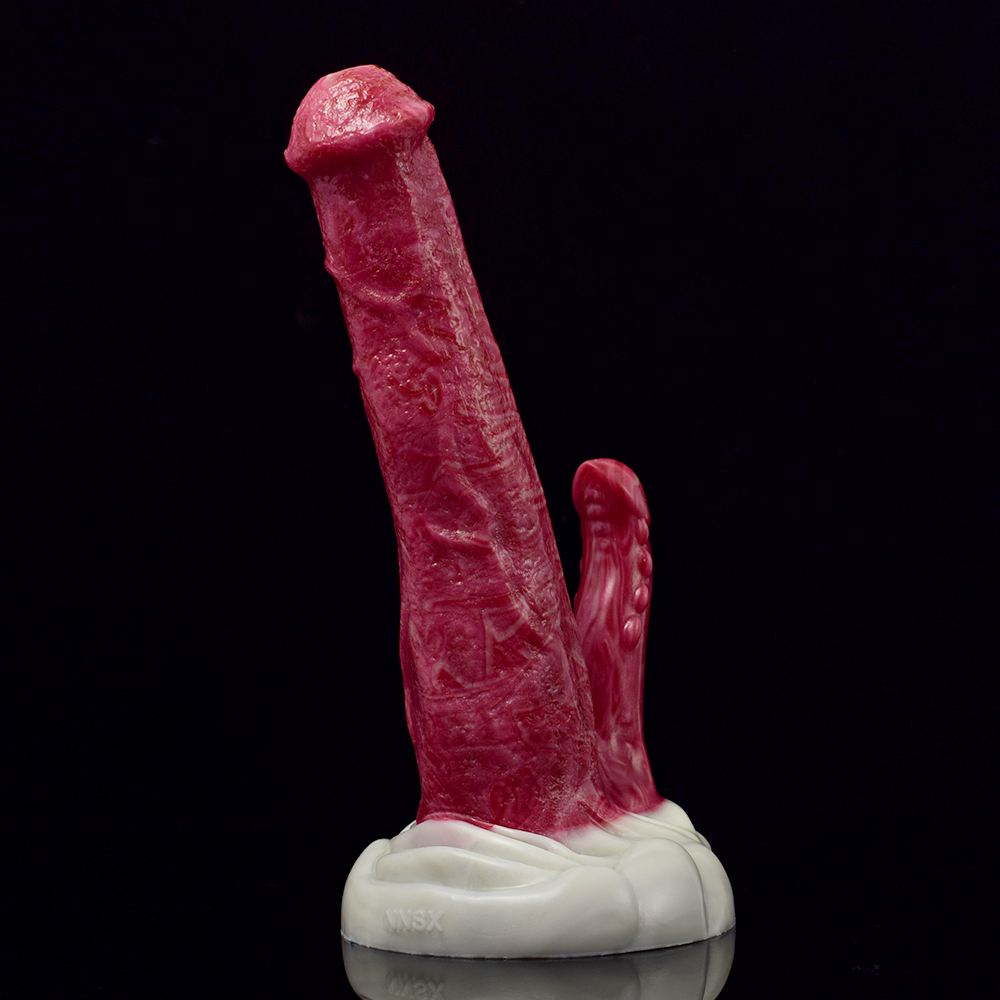 Silicone double head lesbian masturbator dildos, ... FAAK - Double Head Dildo - Hellfire photo-6
