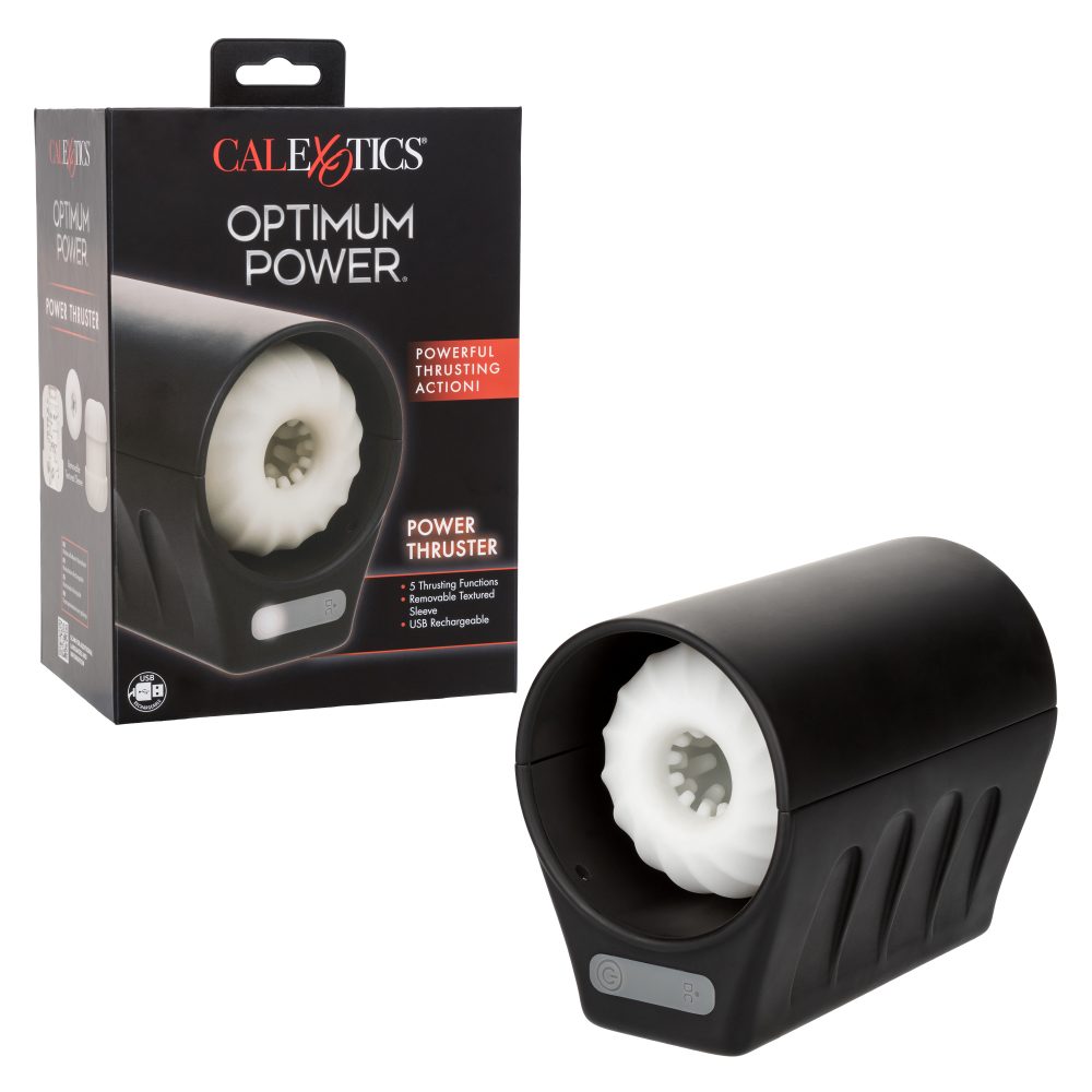 Introducing the Optimum Power Power Thruster, a self-contain... CEN - Optimum Power Thruster Masturbator - Black photo-10