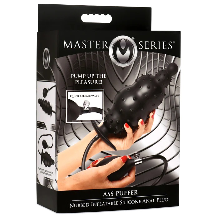 Ready for intense stimulation? This inflatable anal plug is ... Master Series - Ass Puffer Inflatable Plug - Black photo-9