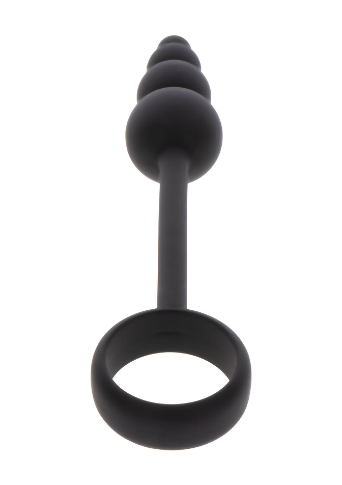 The Anal Plug & Cock Ring from Manpower by TOYJOY is an esse... ToyJoy - Manpower Plug w Ring - Black photo-5