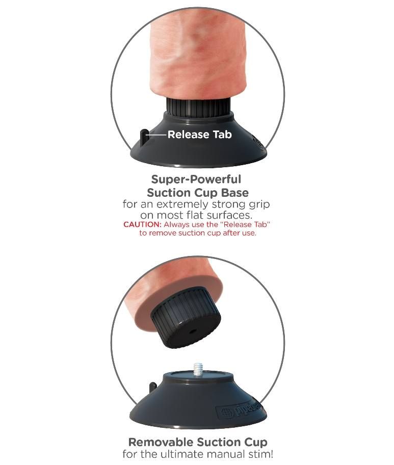 Do you want your first vibrator to look and feel just like t... King Cock - Vibrating Cock 7" with Balls - Flesh photo-5