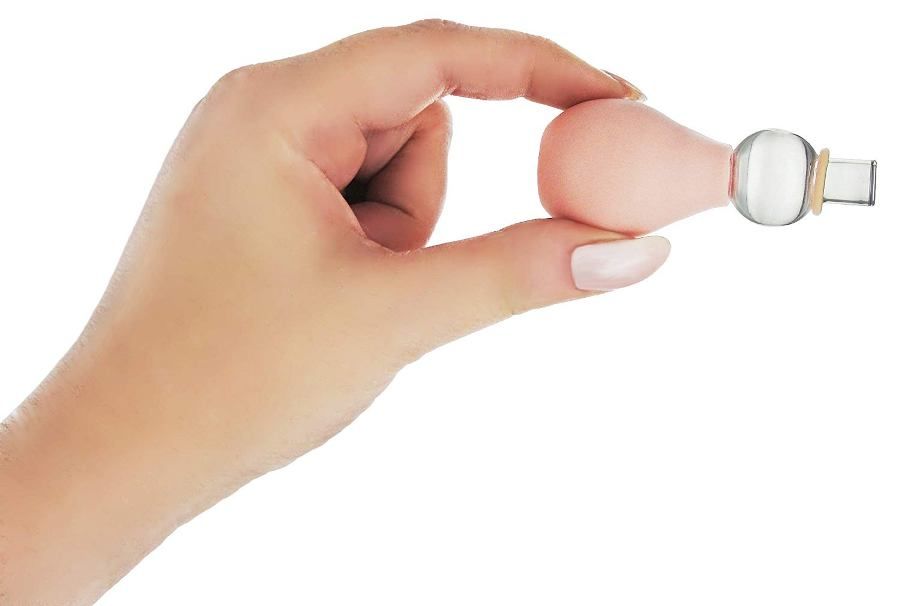 The Perfect Fit Nipple Enlarger is a sexy way to give yourse... Size Matters - Nipple Enlarger with Rings - Flesh photo-2