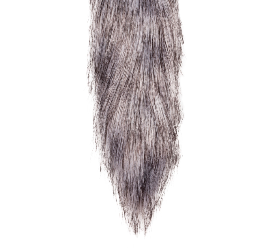 Feel the soft tickles against your legs from the faux fur ta... Easytoys - Fox Tail Plug - Grey photo-3