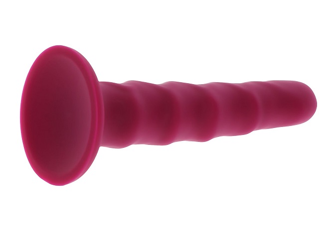 The Ribbed Dong 6 inch is a premium dong from the Get Real b... ToyJoy - Ribbed Dong - Red photo-4