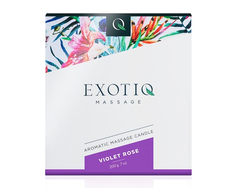 Enjoy or give a lovely massage with this Exotiq massage cand... Exotiq - Massage Candle Violet Rose - 200g photo-4