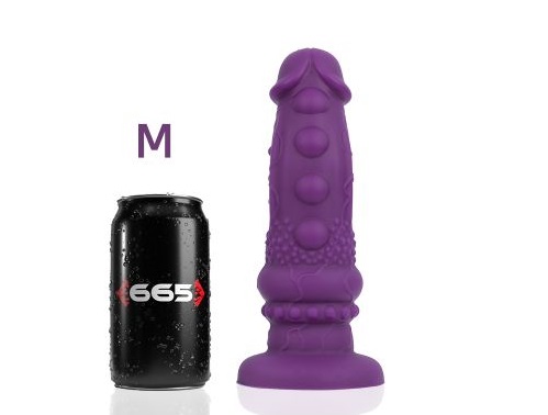 665 - Aubergine Eggplant 假阳具 - 中码 - 紫色 照片