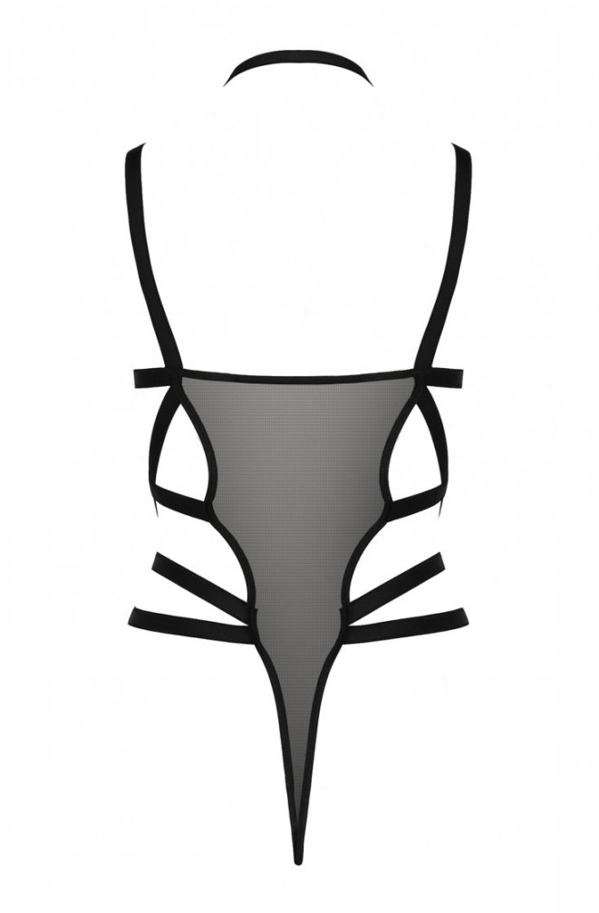 Amazing body made of tulle and strapless rubber. Why is it a... Passion - Hagar Body - Black - S/M photo-7