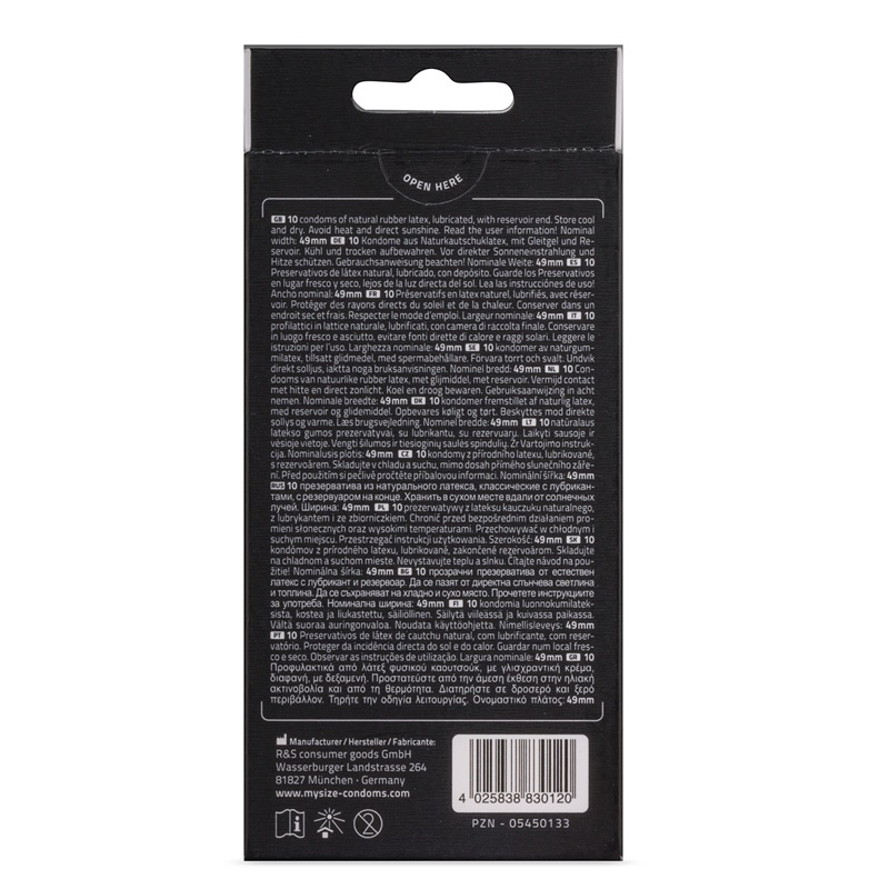 MY.SIZE Pro 49mm Condoms have been designed with the perfect... My.Size - Pro Condoms 49mm 10's Pack photo-2