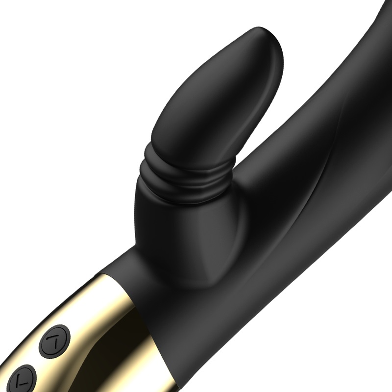 The perfect hug! The Licking rabbit vibrator with 2 powerful... Ibiza - Licking Rabbit Vibrator - Black photo-5