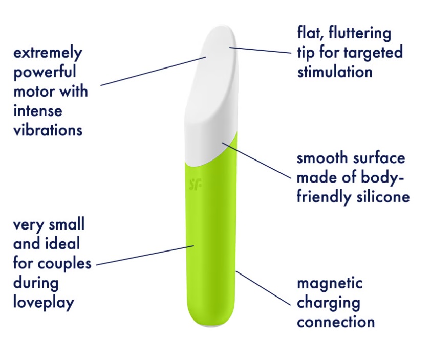 The Ultra Power Bullet 7 from Satisfyer’s mini vibrator line... Satisfyer - Ultra Power Bullet 7 - Green photo-4