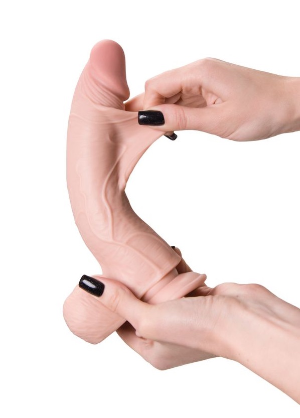 The only thing you can think of this handsome is "Oh, m... My Babe - My Dear Sliding Skin Dildo - Flesh photo-3
