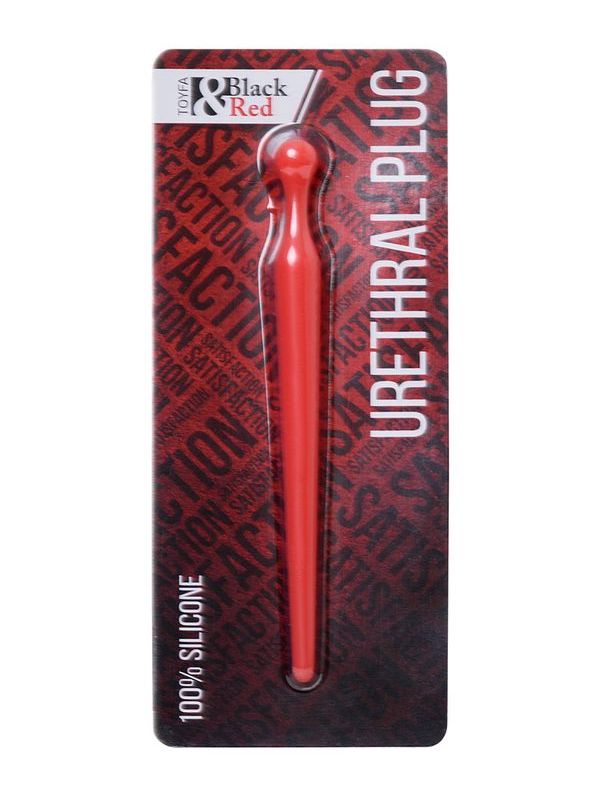 A small silicone urethral plug will help open up new facets ... Black&Red - Urethral Silicone Plug - Red photo-3
