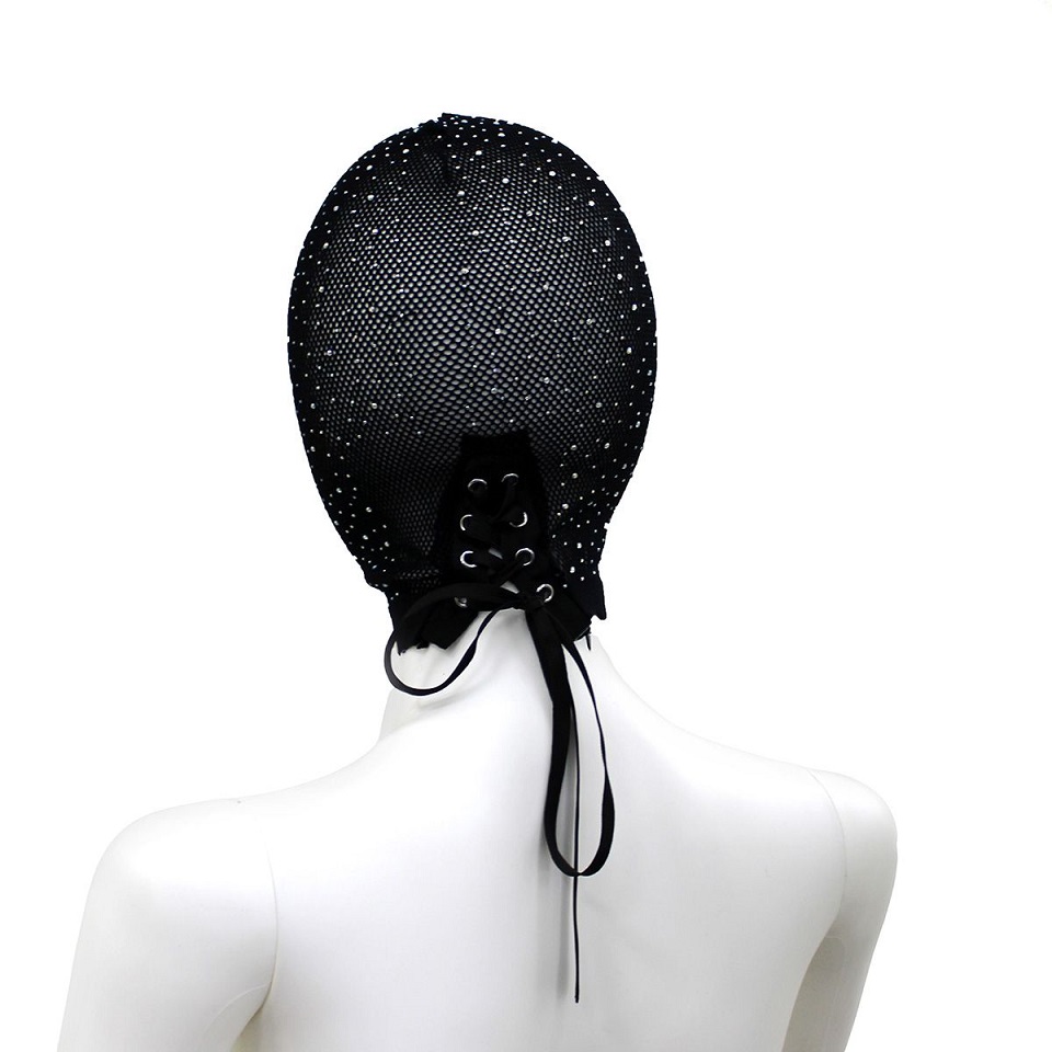 Introducing our Lace Hood with Shiny Diamonds – an exquisite... Kiotos - Diamonds Lace Hood - Black photo-4