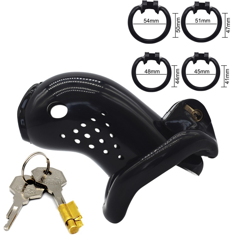 Male chastity device - bird cock cage
Total high: 99mm ... FAAK - Long Bird Chastity Cage - Black photo-7