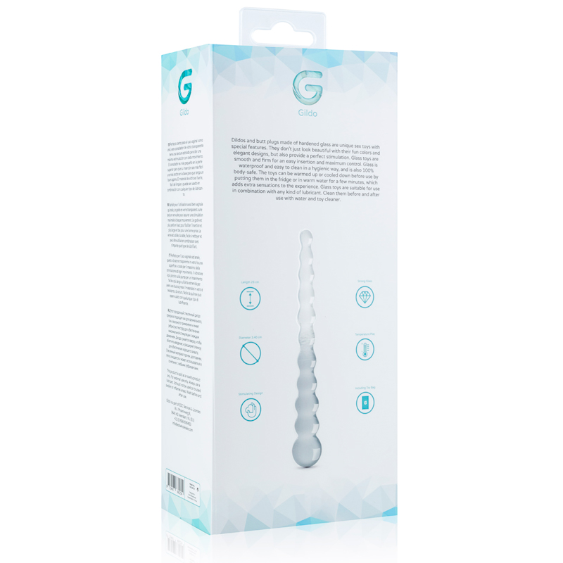 This glass dildo is an indispensable toy in every nightstand... Gildo - Glass Dildo No. 20 - Clear photo-8