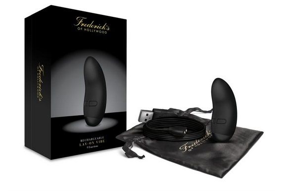 When the lucky recipient of this Frederick's of Hollywoo... FOH - Rechargeable Lay-on Vibe - Black photo-7