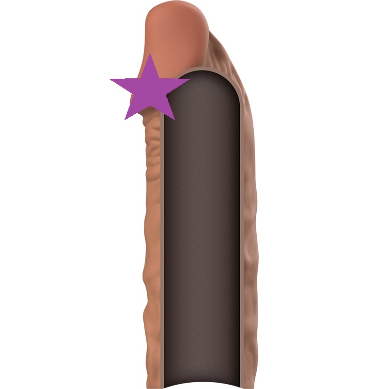 Increase your thickness and intensify the pleasure for both ... VirilXL - V5 Penis Extender - Brown photo-2