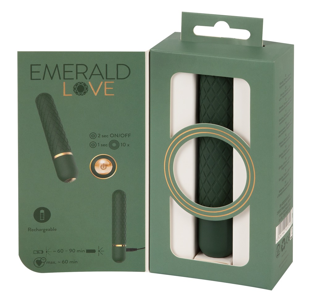 Waterproof luxury for on the go!
The mini vibrator Luxurious... Emerald Love - Luxurious Bullet Vibe - Green photo-7
