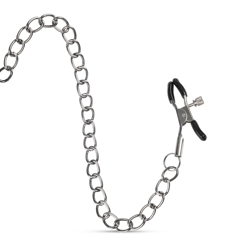 Go for the extreme with this ball gag with nipple clamps fro... Easytoys - Open Ball Gag w Nipple Clamps - Black photo-6