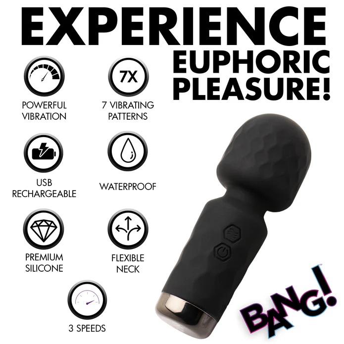 This is for the discreet hedonists. For those always ready f... Bang! - 10X Mini Wand - Black photo-6