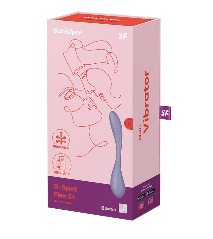 The G-Spot Flex 5 Connect App offers flexible fun and a supe... Satisfyer - Flex 5 Plus G-Spot Vibrator - Lilac photo-6