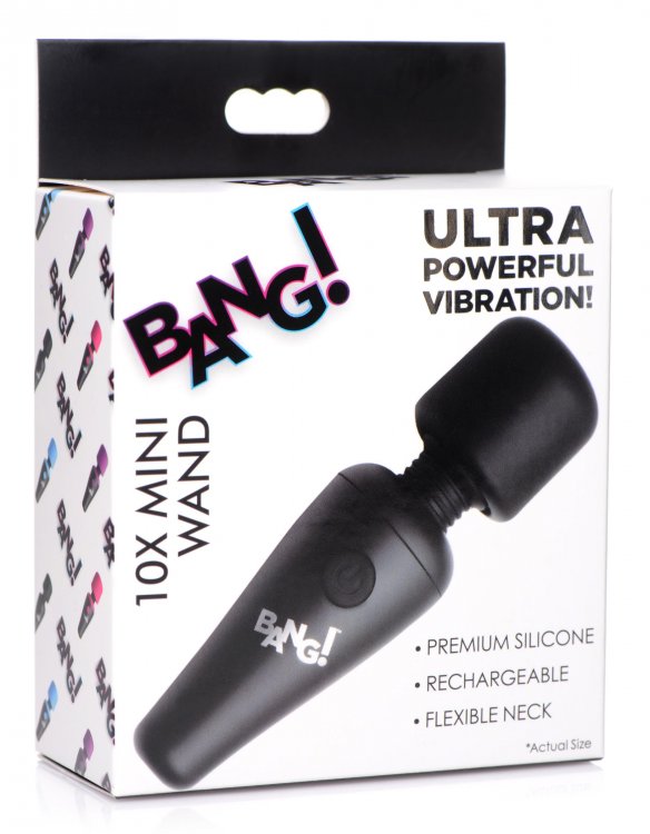 The perfect travel companion! This tiny wand fits in the pal... Bang! - 10X Vibro Mini Wand - Black photo-5