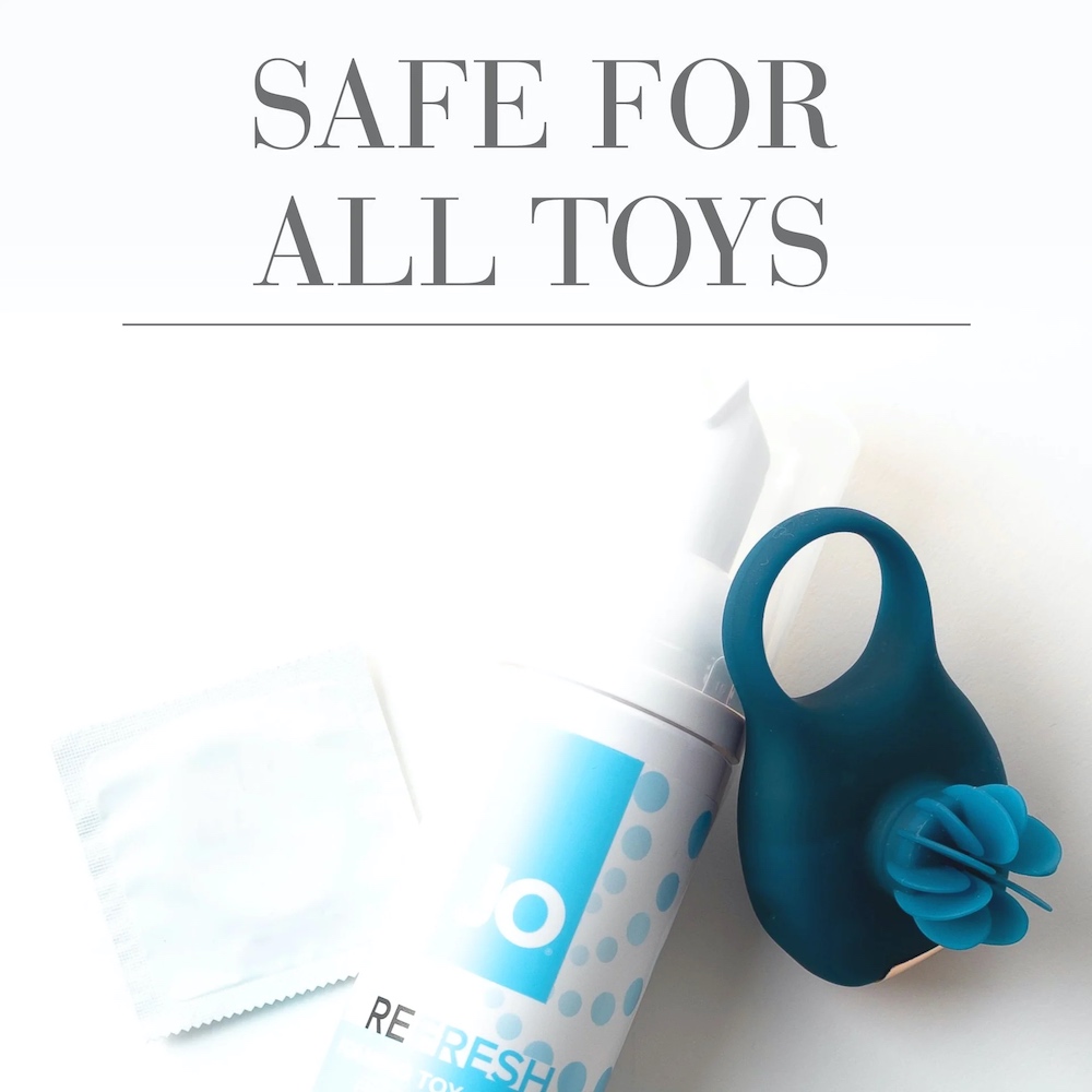 Remove batteries from toy if applicable. Pump desired amount... JO - Refresh Foaming Toy Cleaner - 50ml photo-4