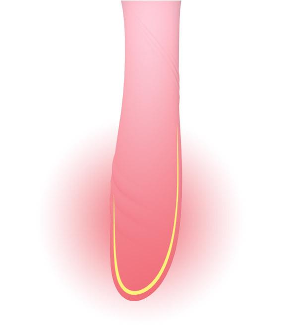 The first auto-thrust massager from ZALO; subvert the tradit... Zalo - Desire Heating Thruster - Fairy Pink photo-9