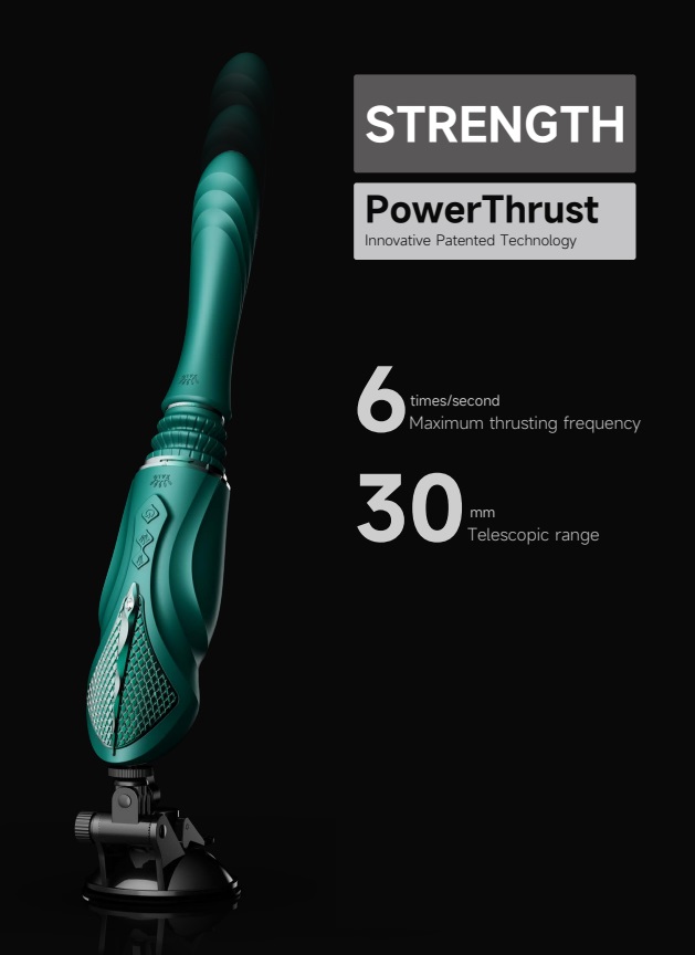 Powered by ZALO's groundbreaking PowerThrust technology,... Zalo - Sesh APP Thrusting Sex Machine - Turquoise Green photo-5