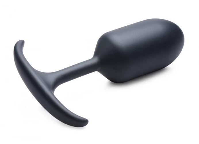 These comfortable weighted butt plugs hit hard and deep! Hea... Heavy Hitters - Weighted Anal Plug L - Black photo-7