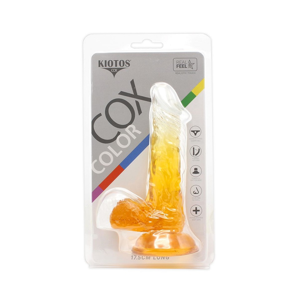 This special transparent dildo has an amazing color mix and ... Kiotos - Realistic Dildo 03 - Yellow photo-9