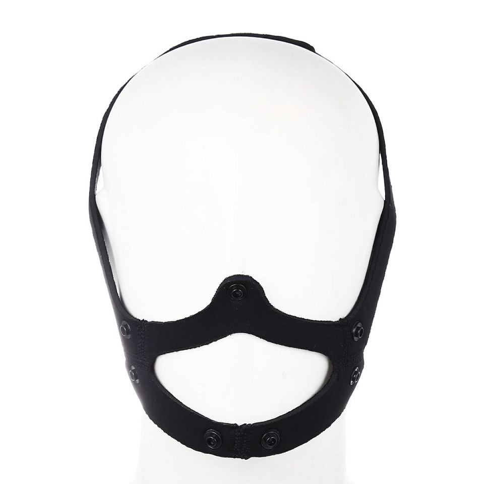 The dog head mask is soft and stretchable. No zippers or fus... Kiotos - Puppy Mouth Mask - Black photo-7