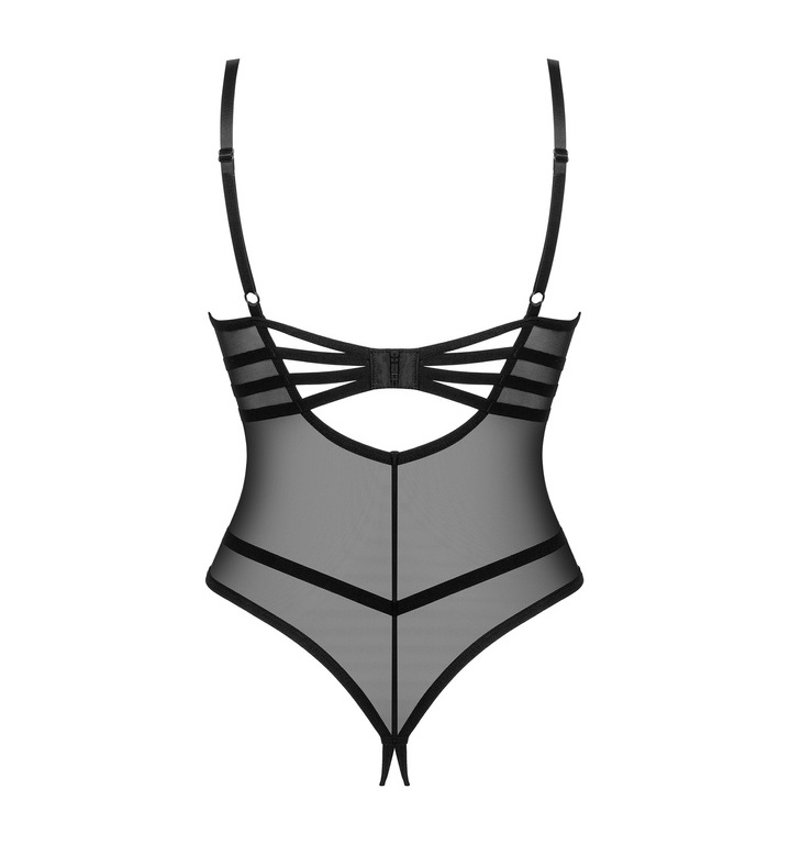 If you’re looking for lingerie that will make an unforgettab... Obsessive - Roxelia Crotchless Teddy - Black - XS/S photo-4