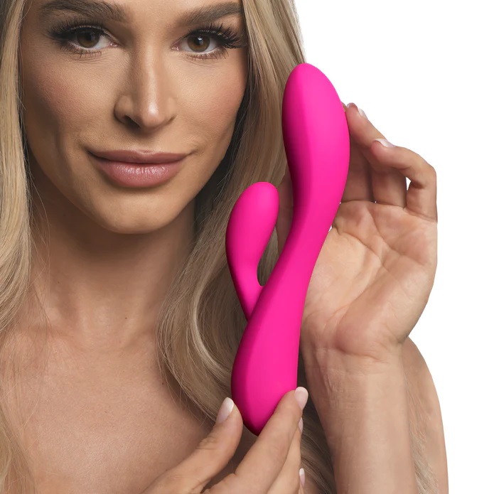 Give yourself more than just surface level pleasure. Indulge... Bang! - 10X Flexible Rabbit Vibrator - Pink photo-2