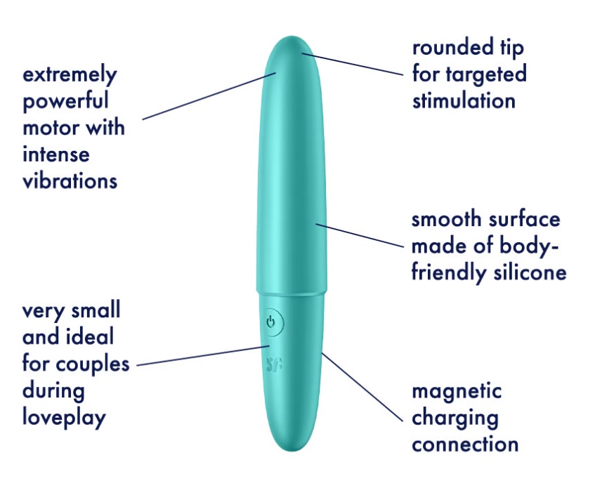 If you like to keep things simple, the Satisfyer Ultra Power... Satisfyer - Ultra Power Bullet 6 - Turquoise photo-4