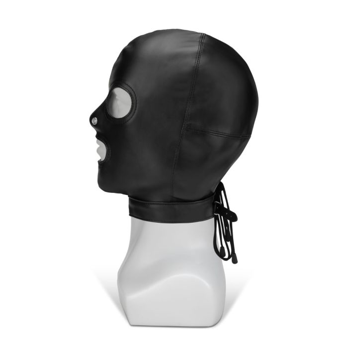 Explore some erotic power play with this Hood from Me You Us... Me You Us - Hood with Eyes Nose Mouth - Black photo-3