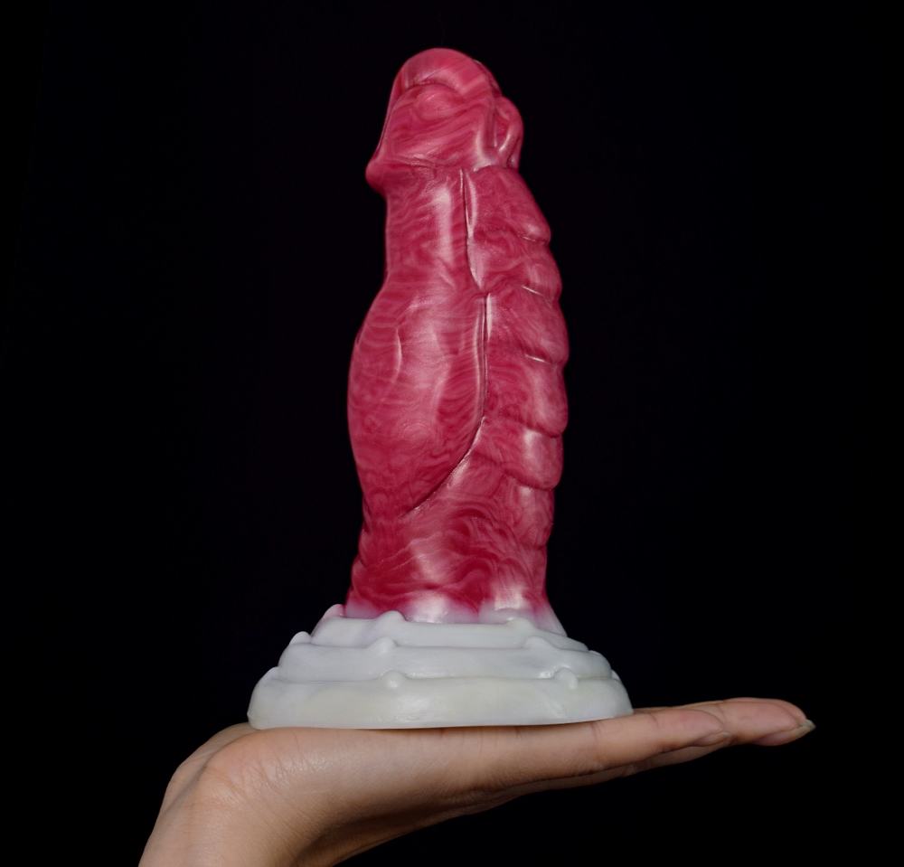 Realistic glans, extra thick dildo / butt plug. Soft and com... FAAK - Thick Glans Dildo - Hellfire photo-6