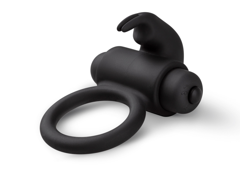 Enjoy extra stimulation together with your partner with the ... Easytoys - Bunny Vibe Ring - Black photo-2