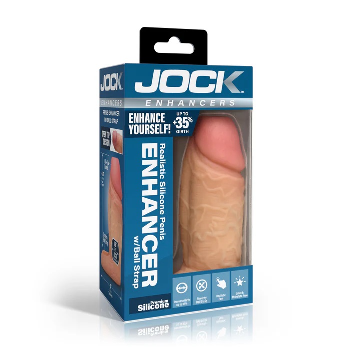 Introducing the Penis Enhancer with Ball Strap! This extra-w... Jock - Enhancer Penis Sleeve - Light photo-7