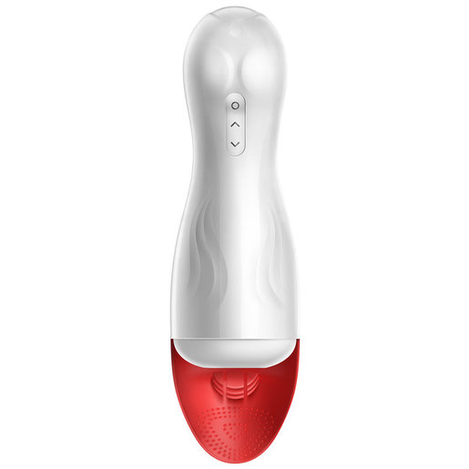 Erocome Virgo Vibrating Masturbator with Tongue Stimulator d... Erocome - Virgo - White photo-3
